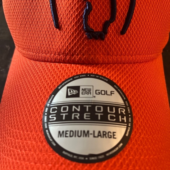 BEAR MOUNTAIN GOLF DIAMOND ERA MENS HAT DK ORANGE NEW ERA CONTOUR SIZE MED/LARGE - Picture 4 of 12